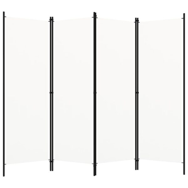 Divisória de quarto com 4 painéis 200x180 cm branco