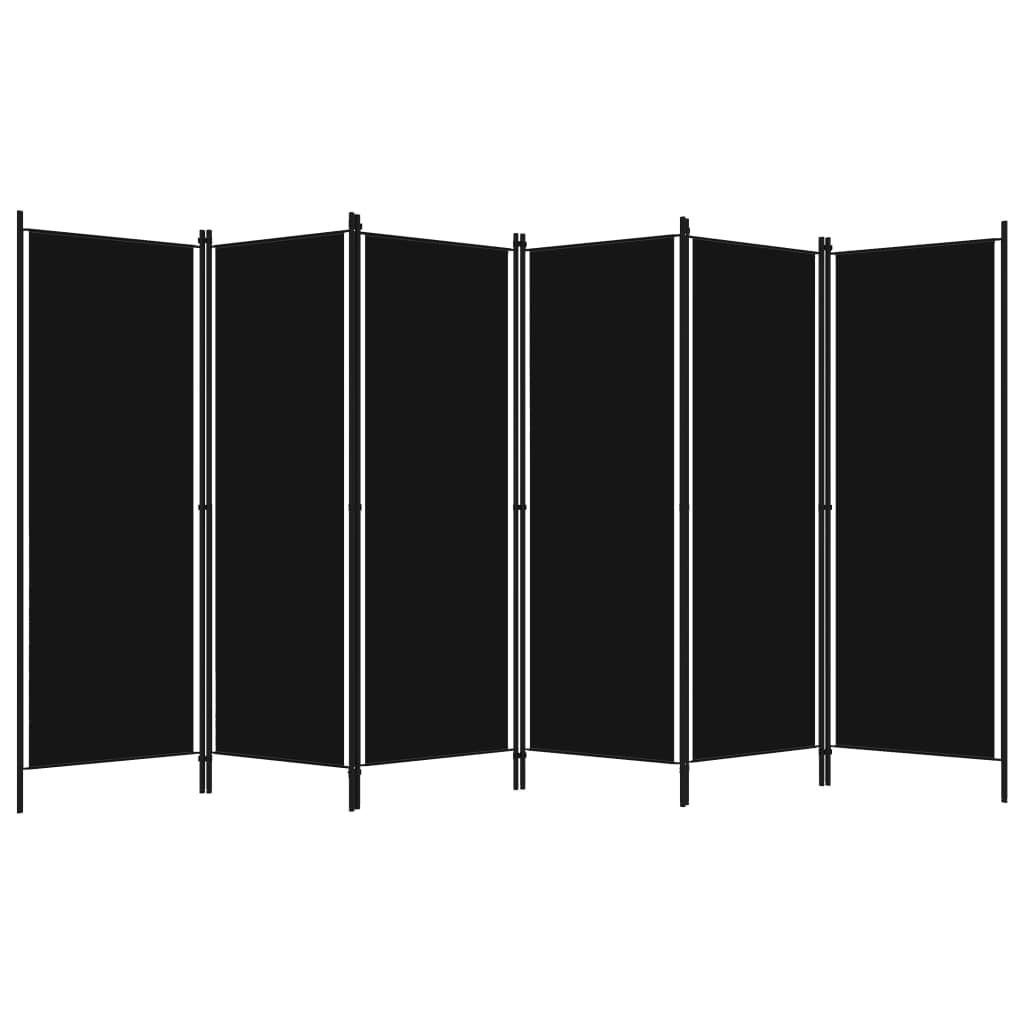 Divisória de quarto com 6 painéis 300x180 cm preto - Image 2
