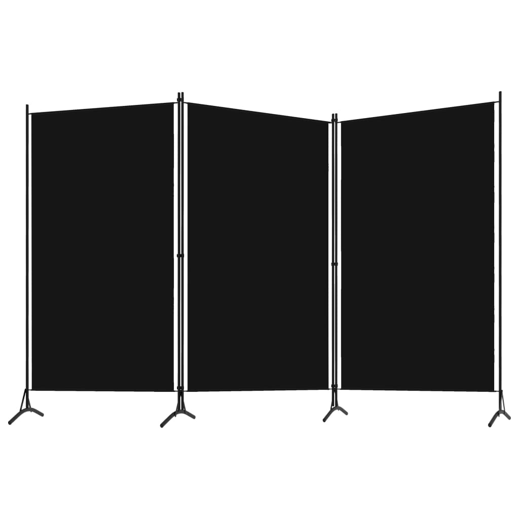 Divisória de quarto com 3 painéis 260x180 cm preto - Image 2