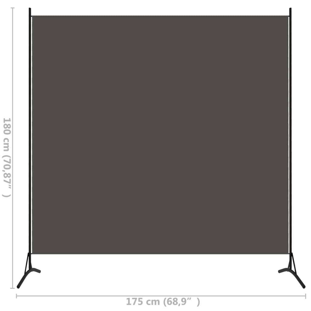 Divisória de quarto com 1 painel 175x180 cm antracite - Image 5