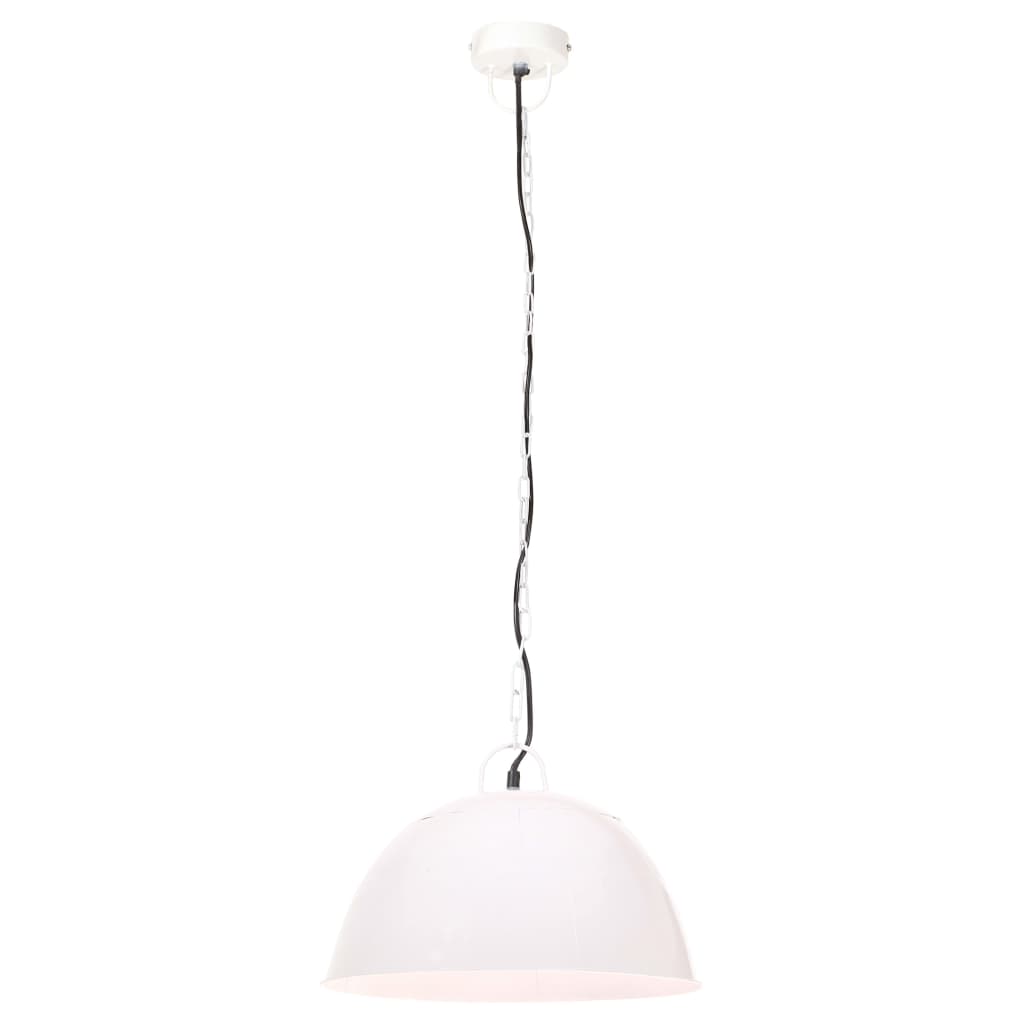 Candeeiro suspenso vintage indust. redondo 25 W 41 cm E27 branco - Image 3