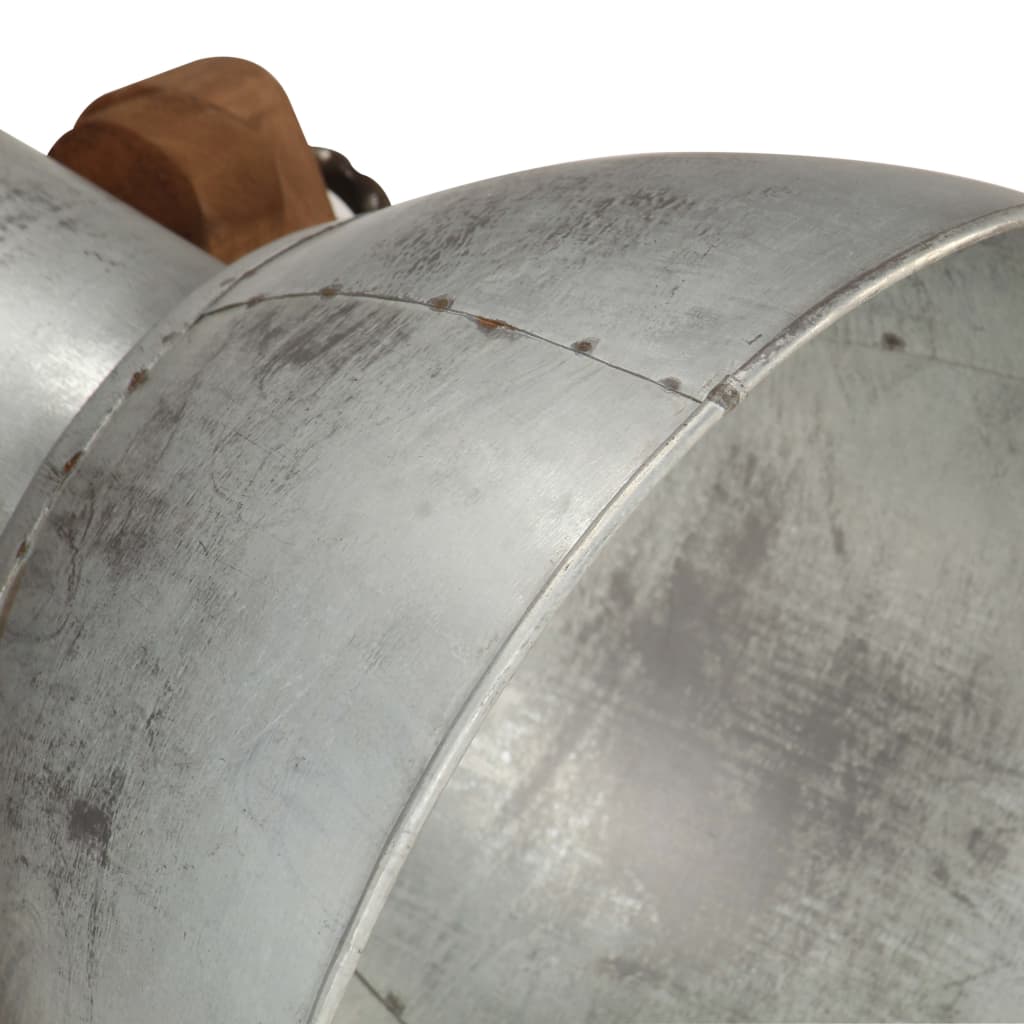 Candeeiros de chão 3 pcs E27 mangueira maciça prateado - Image 8