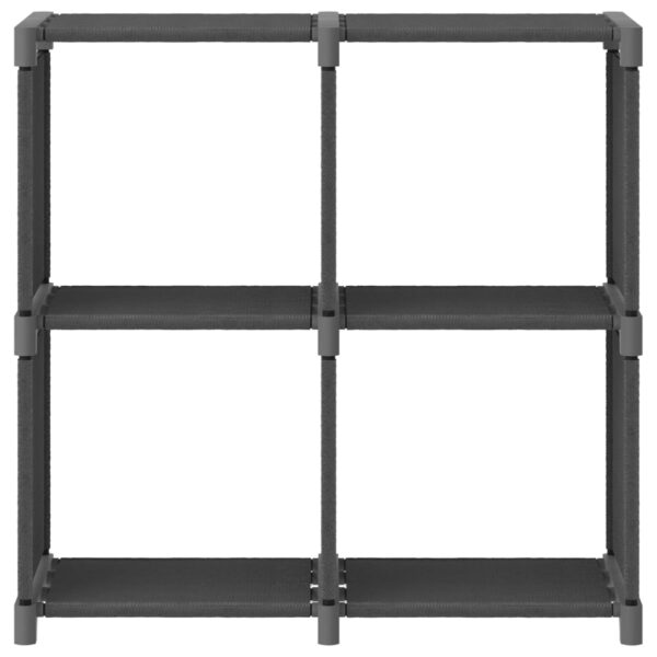 Unidade de prateleiras 4 cubos 69x30x72,5 cm tecido cinzento - Image 2