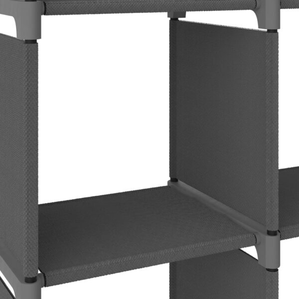 Unidade de prateleiras 4 cubos 69x30x72,5 cm tecido cinzento - Image 6