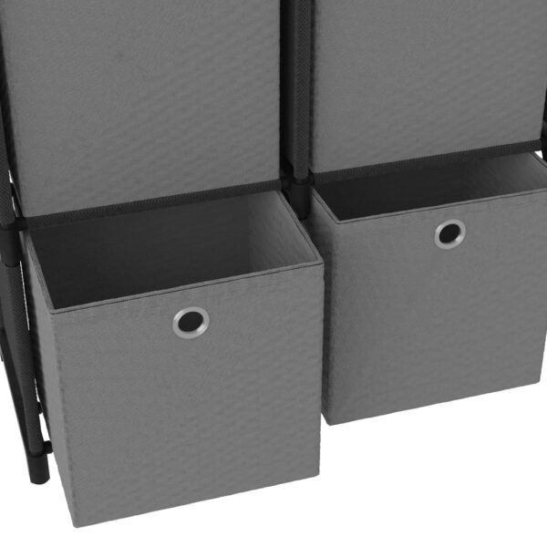 Unidade prateleira 5 cubos c/ caixas 103x30x72,5cm tecido preto - Image 6