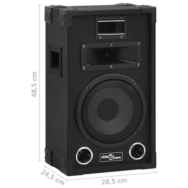Colunas de palco Hifi profissionais passivas 2 pcs 800 W preto - Image 9