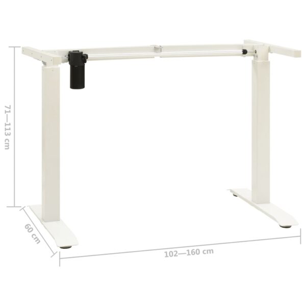Estrutura mesa motorizada elétrica c/ altura ajustável branco - Image 9