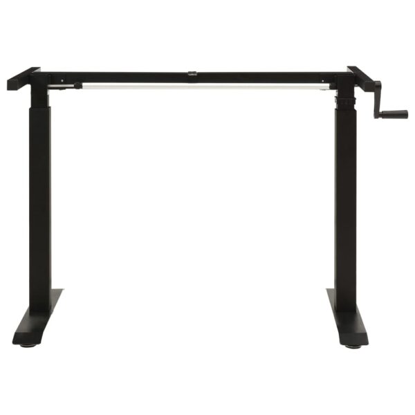 Estrutura mesa ajustável em altura com manivela preto - Image 3