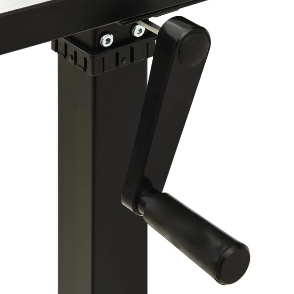 Estrutura mesa ajustável em altura com manivela preto - Image 7