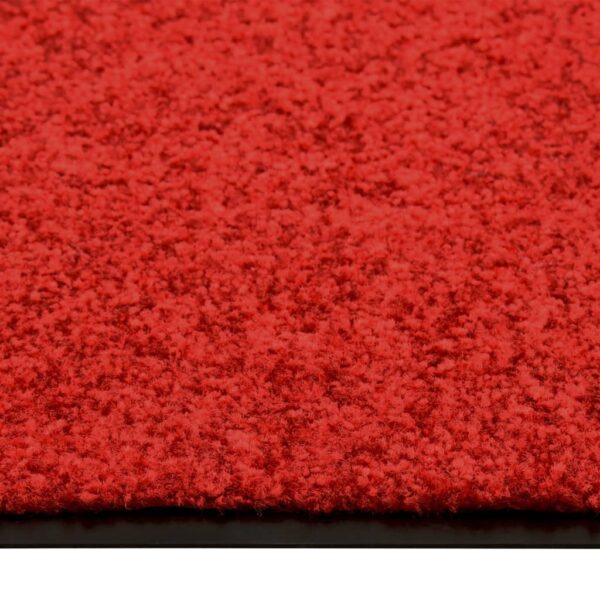 Tapete de porta lavável 60x90 cm vermelho - Image 4