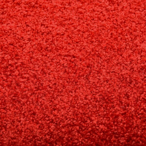 Tapete de porta lavável 60x90 cm vermelho - Image 5