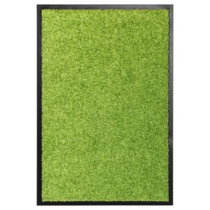 Tapete de porta lavável 40x60 cm verde