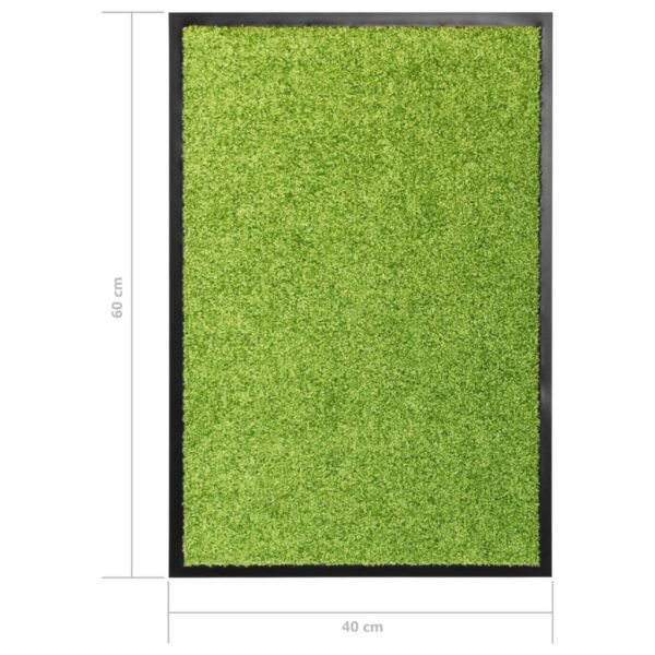 Tapete de porta lavável 40x60 cm verde - Image 6