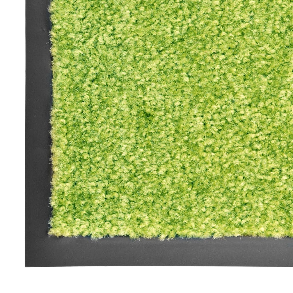 Tapete de porta lavável 60x90 cm verde - Image 3