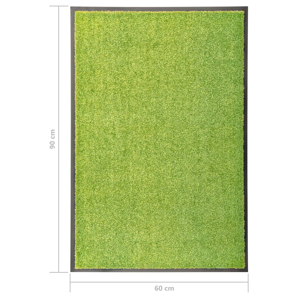 Tapete de porta lavável 60x90 cm verde - Image 6