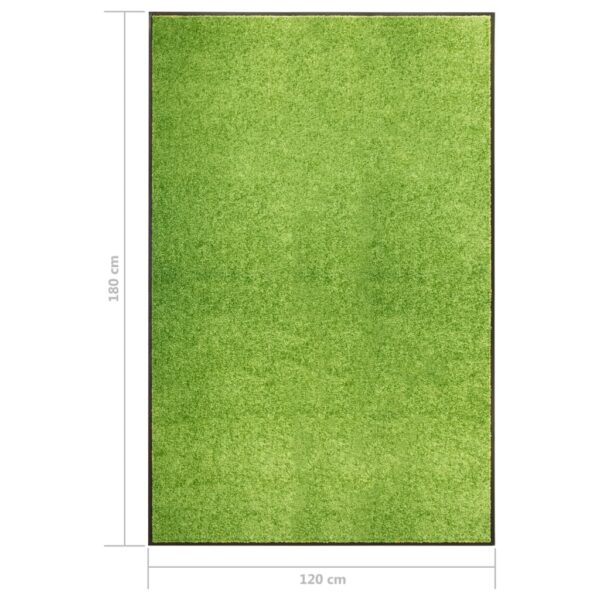 Tapete de porta lavável 120x180 cm verde - Image 6