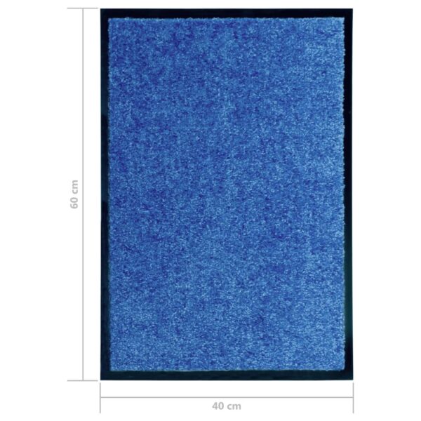 Tapete de porta lavável 40x60 cm azul - Image 6