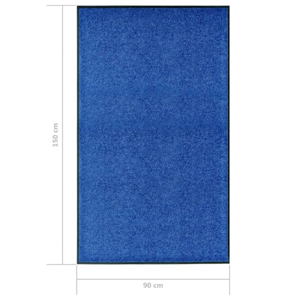 Tapete de porta lavável 90x150 cm azul - Image 6