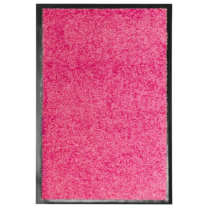Tapete de porta lavável 40x60 cm rosa