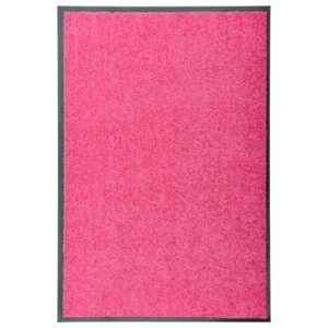 Tapete de porta lavável 60x90 cm rosa