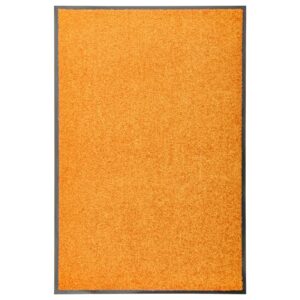 Tapete de porta lavável 60x90 cm laranja