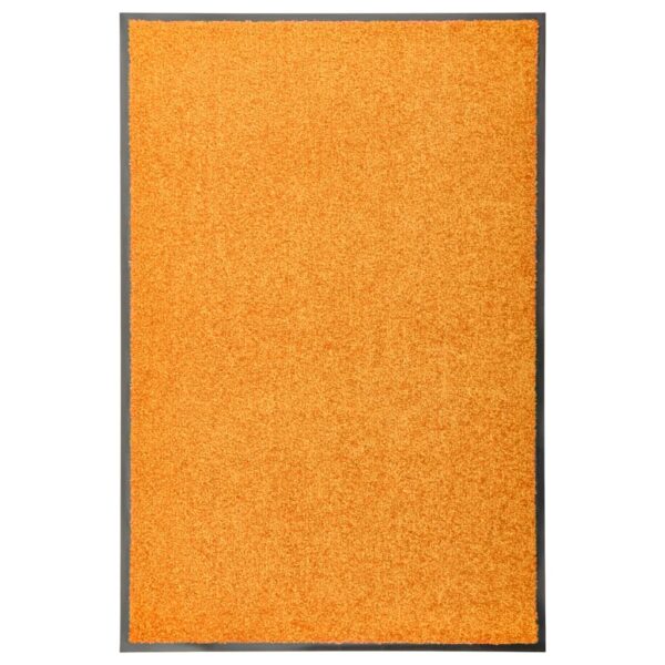 Tapete de porta lavável 60x90 cm laranja