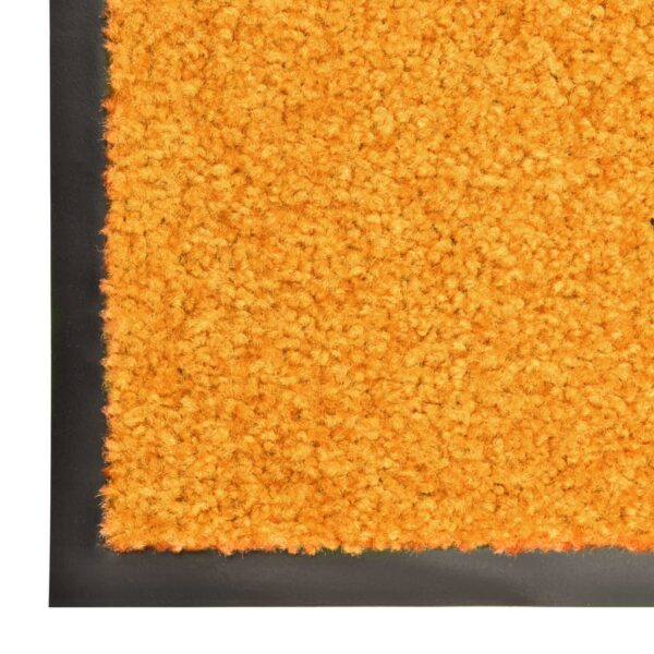 Tapete de porta lavável 60x90 cm laranja - Image 5