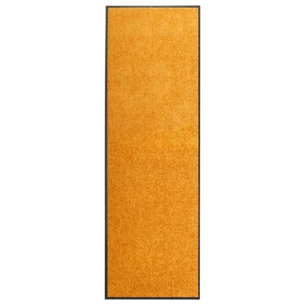 Tapete de porta lavável 60x180 cm laranja