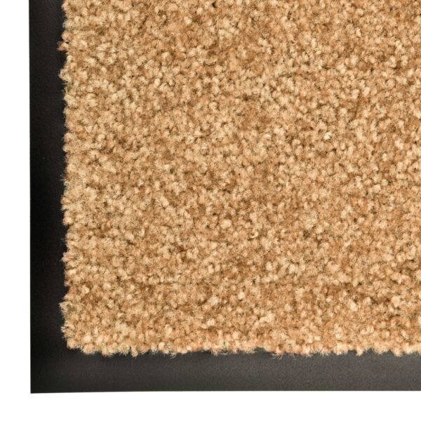 Tapete de porta lavável 60x90 cm creme - Image 5
