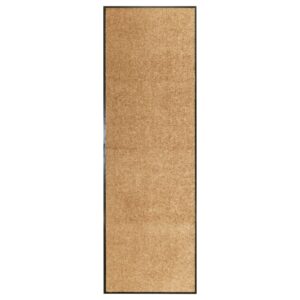 Tapete de porta lavável 60x180 cm creme