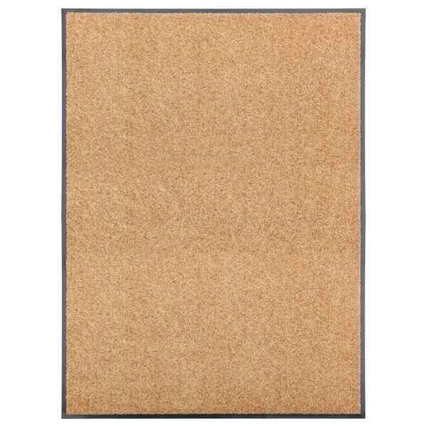 Tapete de porta lavável 90x120 cm creme
