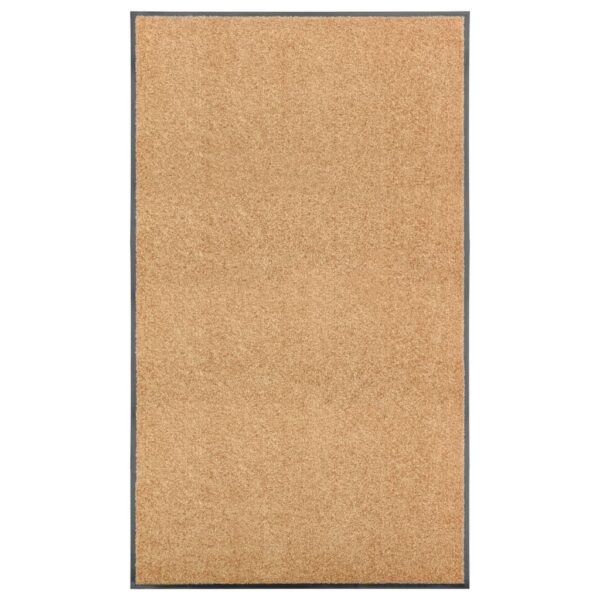 Tapete de porta lavável 90x150 cm creme