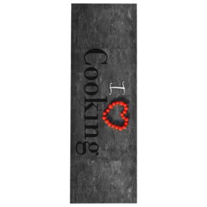 Tapete de cozinha lavável com design Cooking 60x180 cm