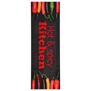 Tapete de cozinha lavável com design Hot&Spicy 45x150 cm