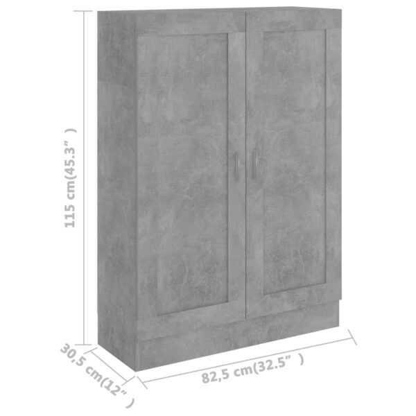 Estante 82,5x30,5x115 cm derivados de madeira cinzento cimento - Image 7