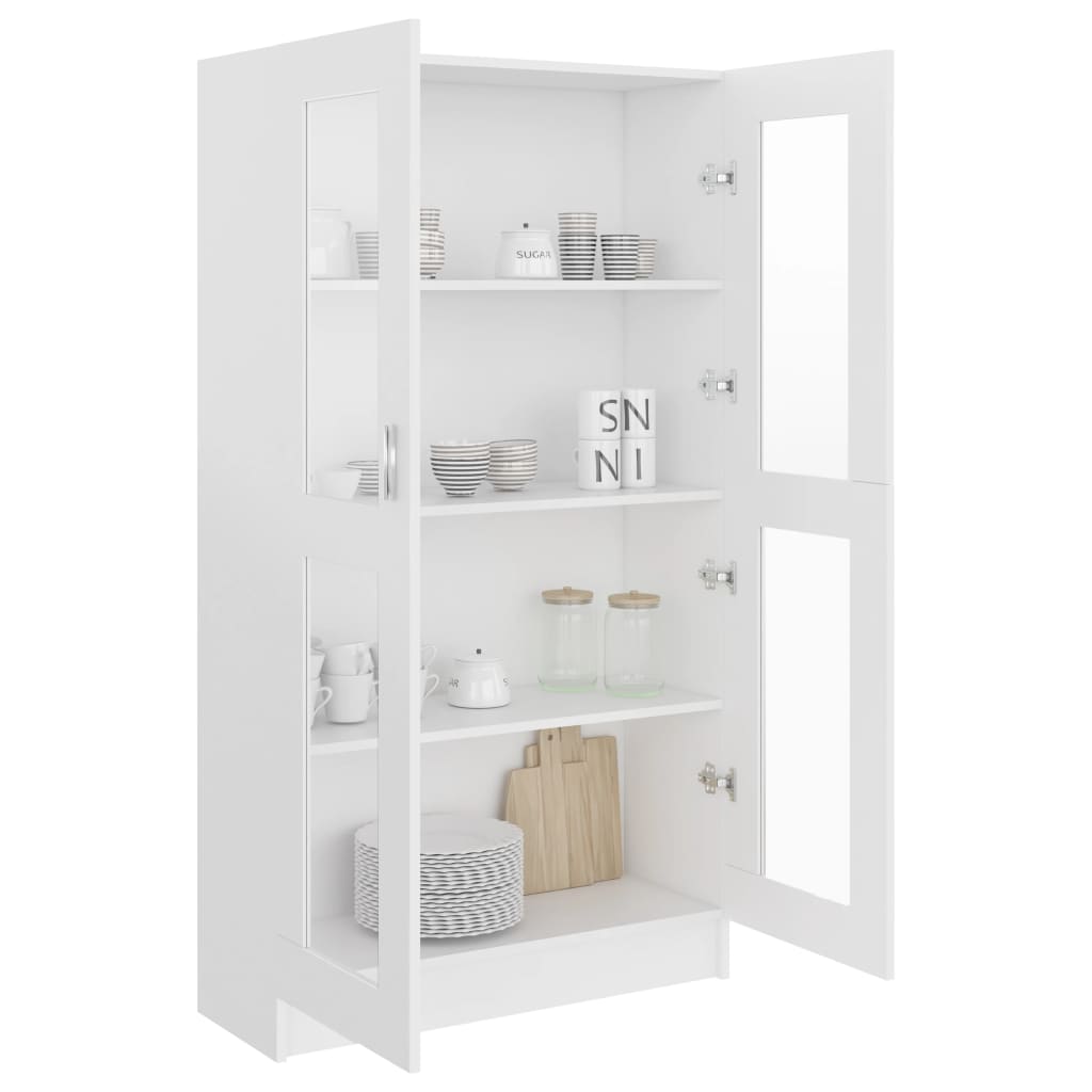 Armário vitrine 82,5x30,5x150 cm derivados de madeira branco - Image 3