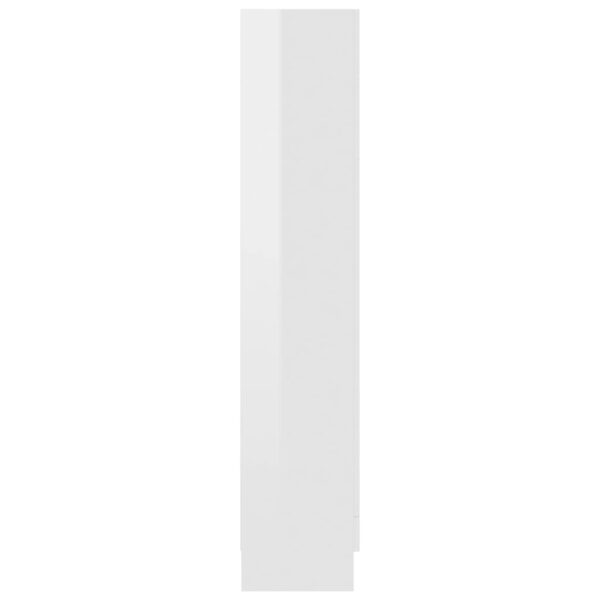Armário vitrine derivados de madeira branco brilhante - Image 6