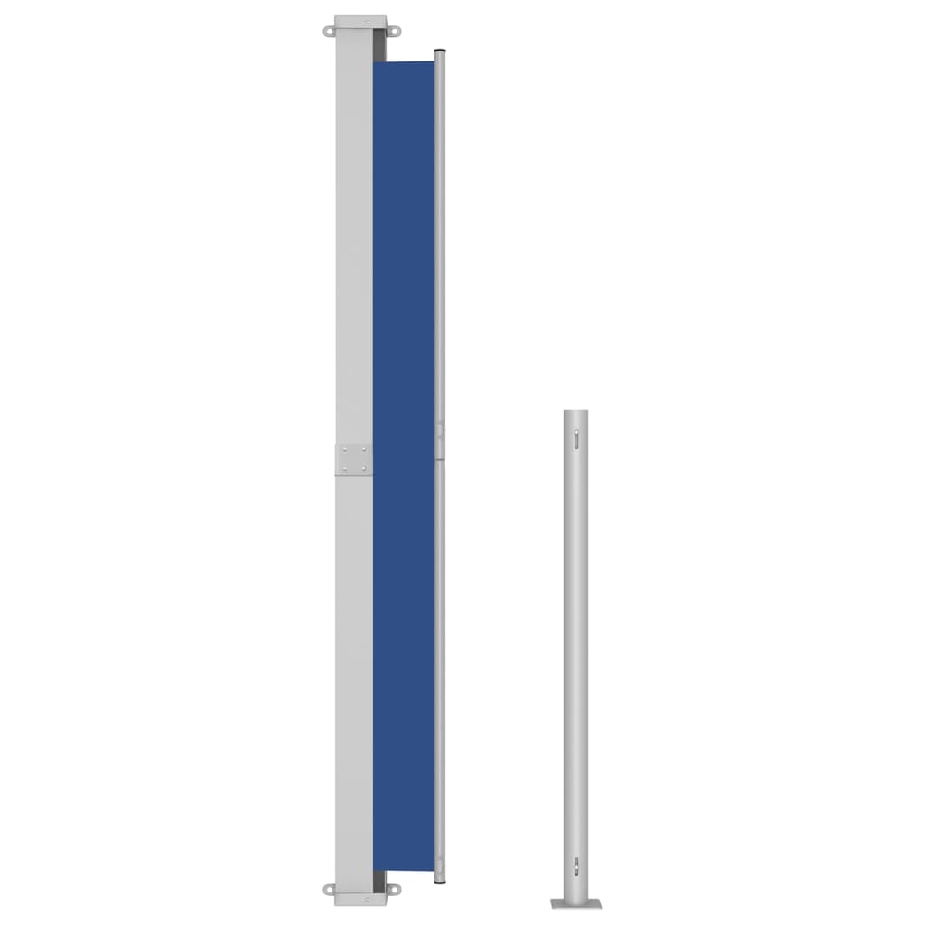 Toldo lateral retrátil para pátio 180x300 cm azul - Image 4