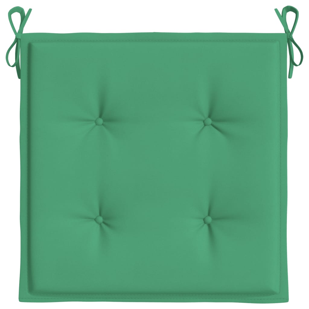 Almofadões p/ cadeiras jardim 6pcs 40x40x3 cm oxford verde - Image 5