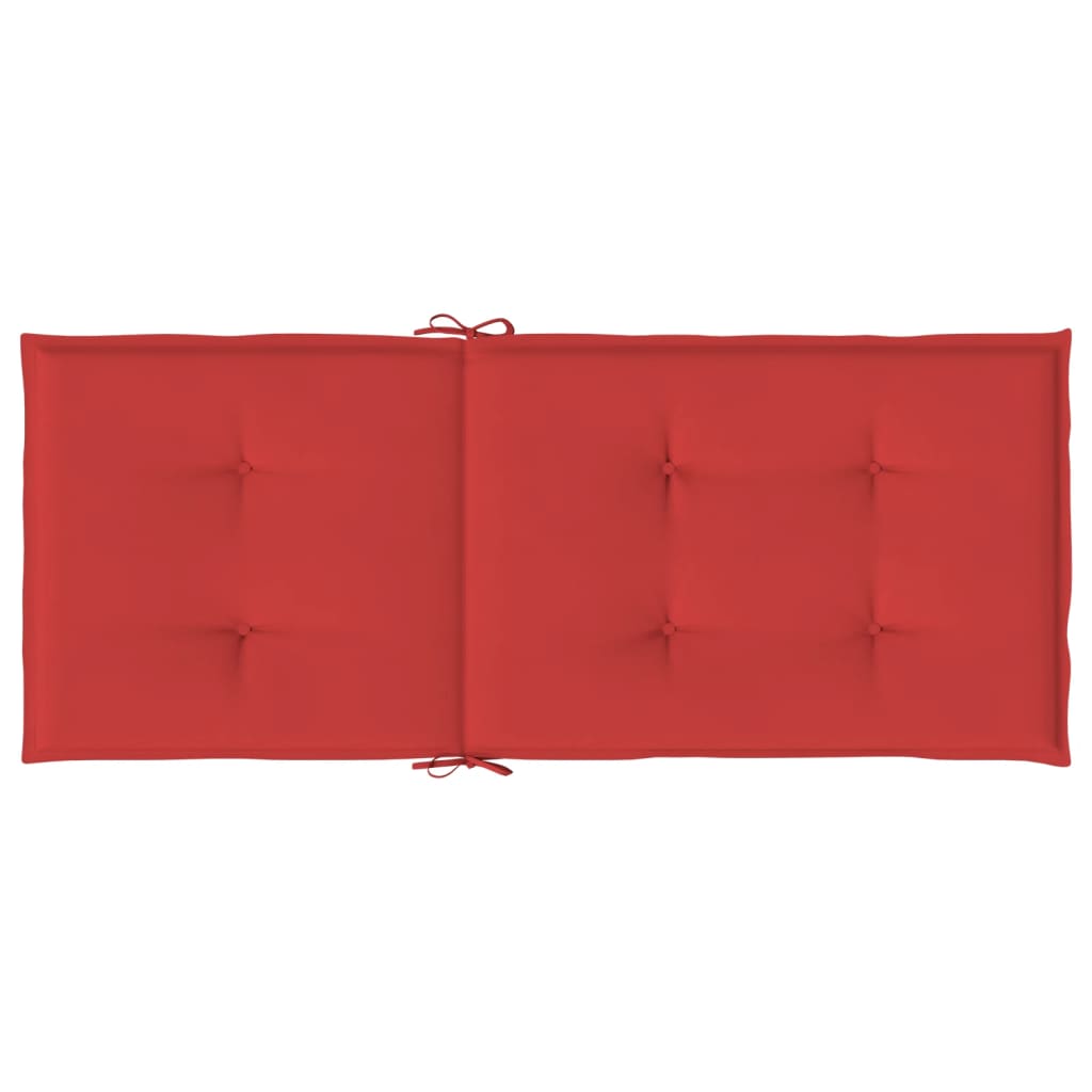 Almofadões para cadeiras altas de jardim 6 pcs tecido vermelho - Image 6
