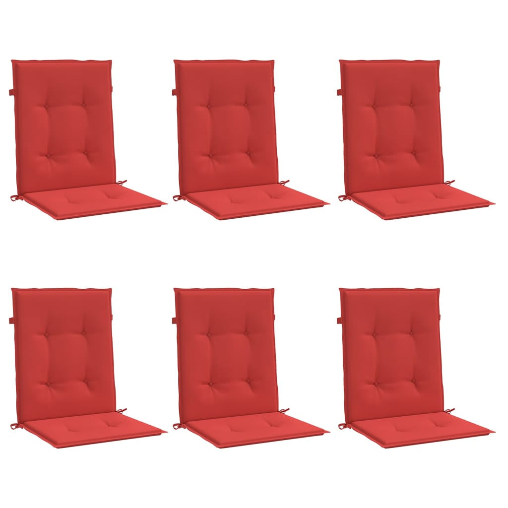 Almofadões lombares p/ cadeiras de jardim 6pcs oxford vermelho - Image 2