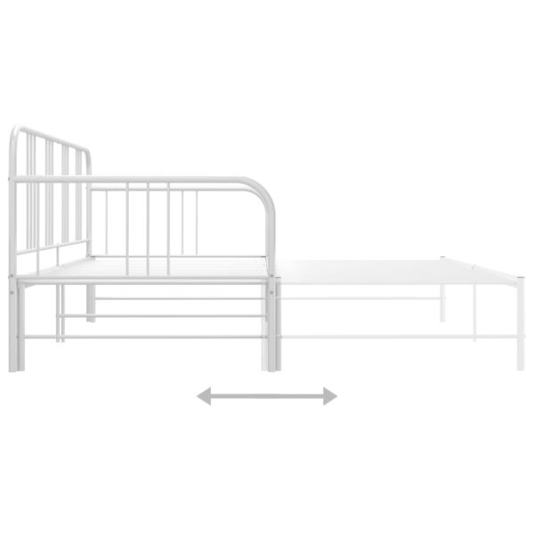 Estrutura sofá-cama de puxar 90x200 cm metal branco - Image 7