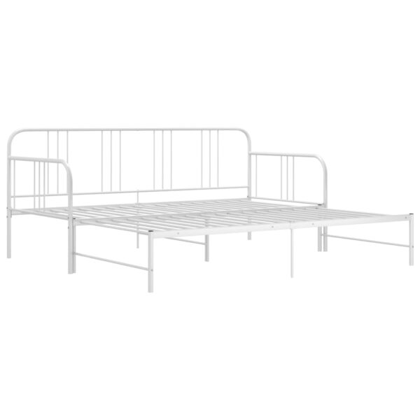 Estrutura sofá-cama de puxar 90x200 cm metal branco - Image 8