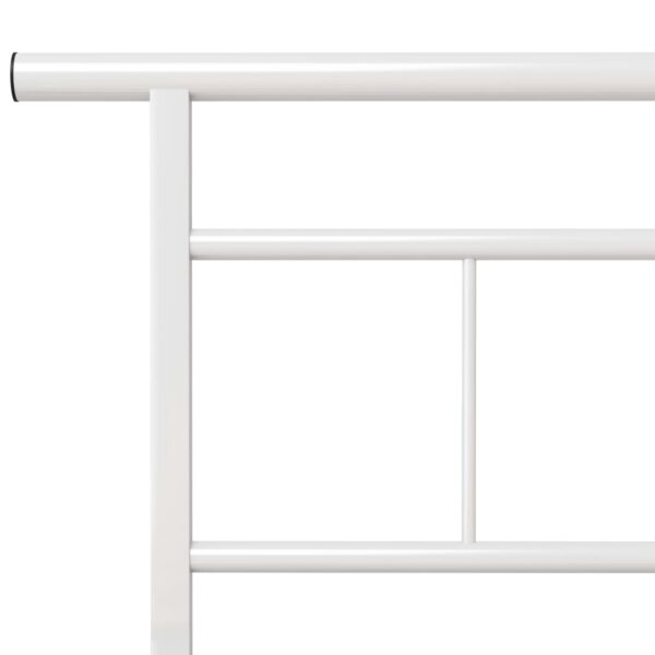 Estrutura de cama 100x200 cm metal branco - Image 5