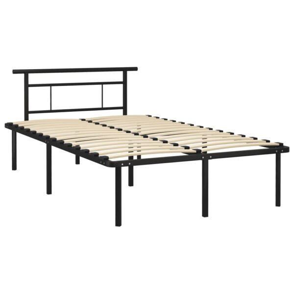 Estrutura de cama 120x200 cm metal preto - Image 2