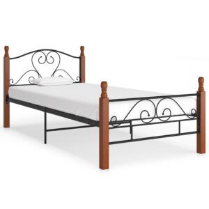 Estrutura de cama 90x200 cm metal preto
