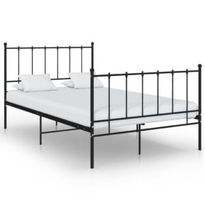 Estrutura de cama 120x200 cm metal preto