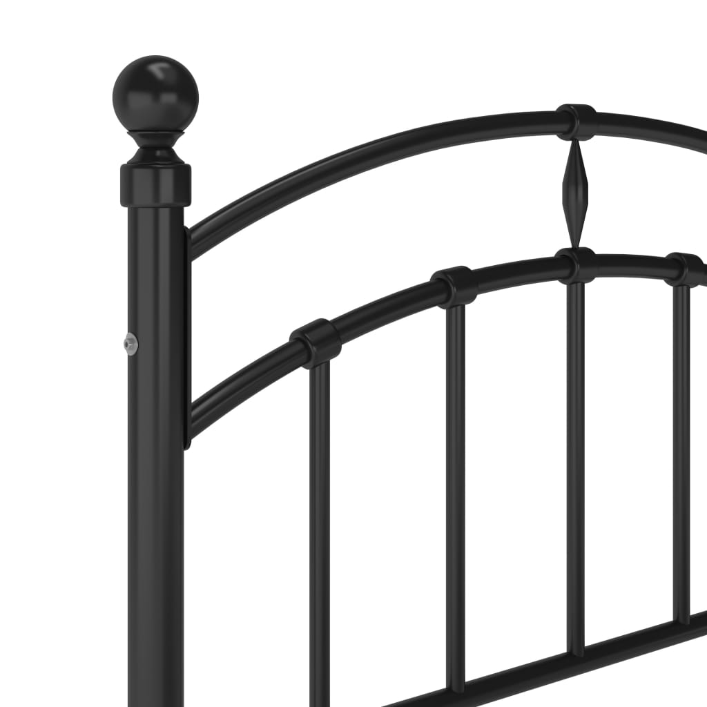 Estrutura de cama 100x200 cm metal preto - Image 6