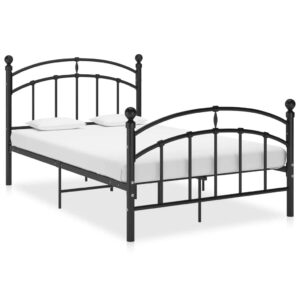 Estrutura de cama 120x200 cm metal preto