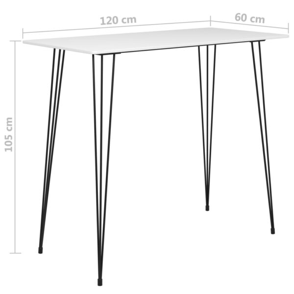 5 pcs conjunto de bar branco e preto - Image 12